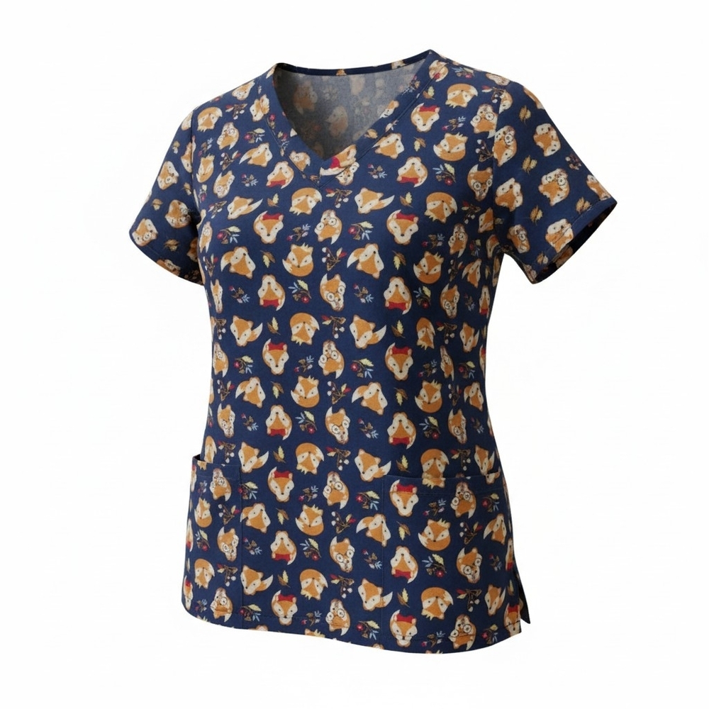 Foxes scrubs Hospital Medical staff Prints by Maeven Large
